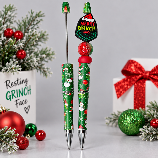 Mean Green Guy Beadable Pen Blanks