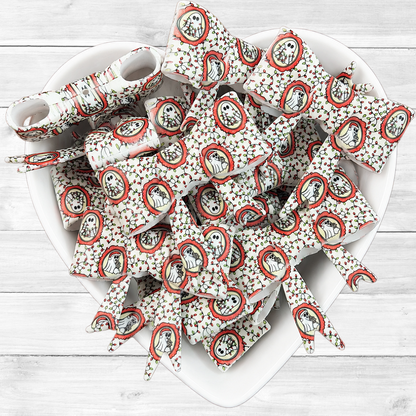 Christmas Ghost Large Bow Focal