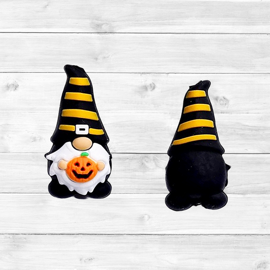 3D Halloween Pumpkin Gnome Focal Bead