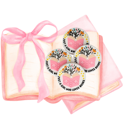 Just a Girl Who Loves Books Focal Bead 130