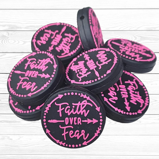 Faith Over Fear Focal Bead 30