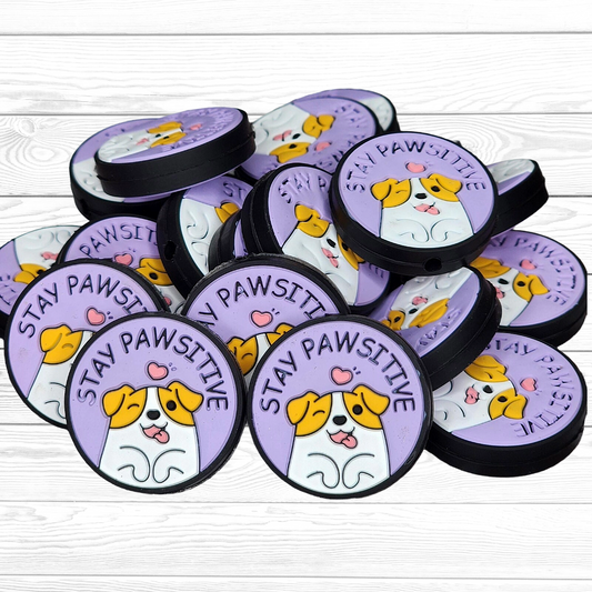 Stay Pawsitive Focal Bead 21