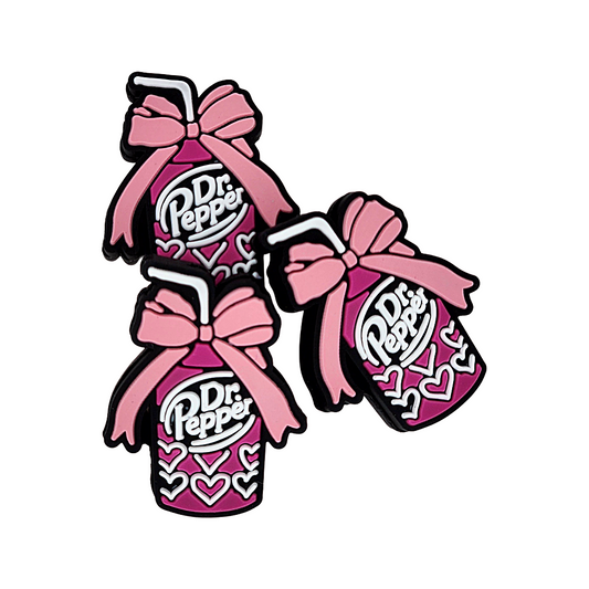 Heart & Bow Drink Focal Bead 140