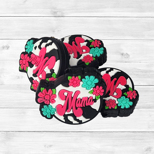Mama Flowers Focal Bead, Focal Bead for Mom 121