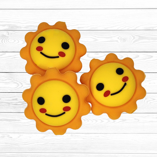3D Smiling Sun Focal Bead