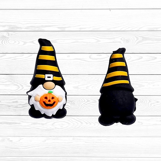 3D Halloween Pumpkin Gnome Focal Bead