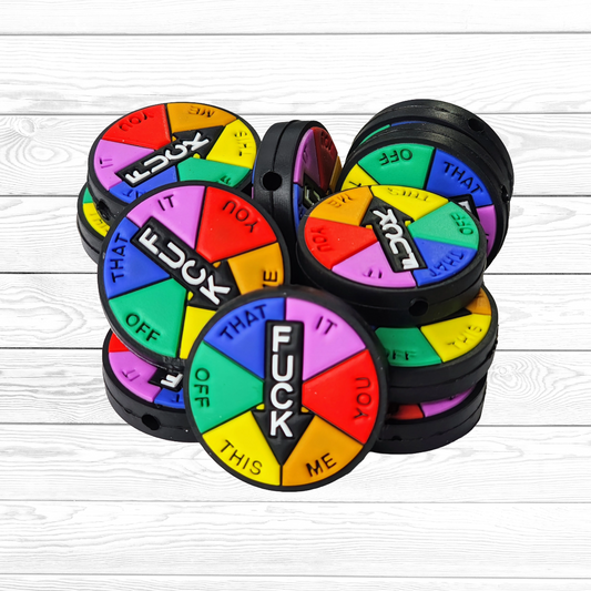 F Color Wheel Focal Bead 88