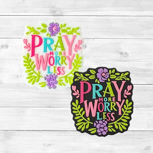 Pray More Worry Less Focal Bead 183