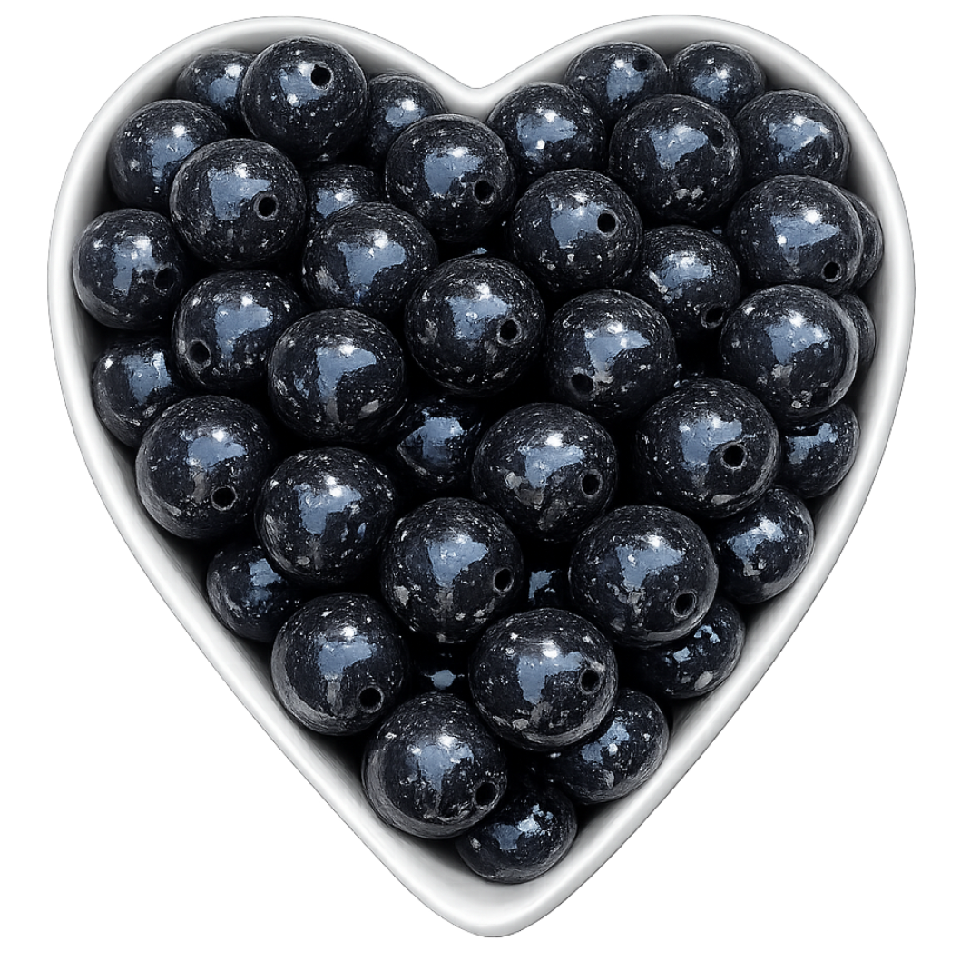 15mm Out of This World Glossy Glitter Beads