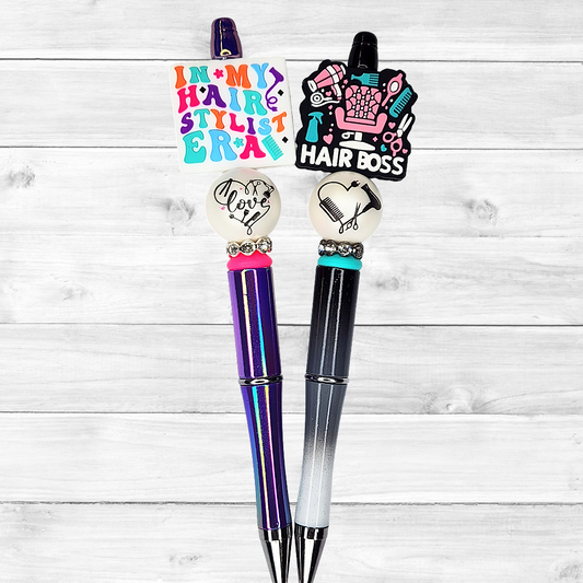 Hair Stylist Beaded Pen, In My Hair Stylist Era Beaded Pen, Beaded pens for Cosmetologist, Pen for Hairdressers