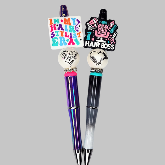 Hair Stylist Beaded Pen