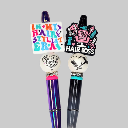 Hair Stylist Beaded Pen, In My Hair Stylist Era Beaded Pen, Beaded pens for Cosmetologist, Pen for Hairdressers