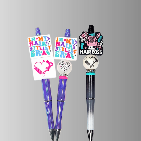 Hair Stylist Beaded Pen
