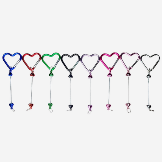 Heart Beadable Keychains