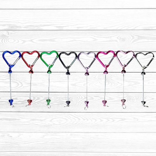 Heart Beadable Keychains