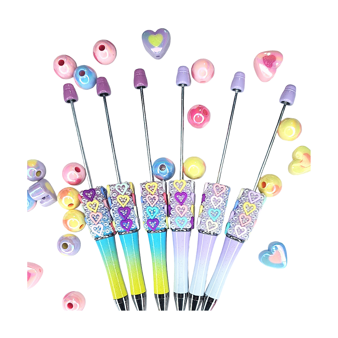 Heart Ombre Beadable Pen Blanks