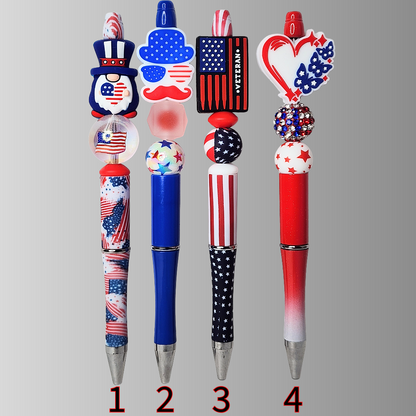 4th of July Beaded Pens