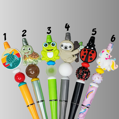 2G Cute Animal Beaded Pens