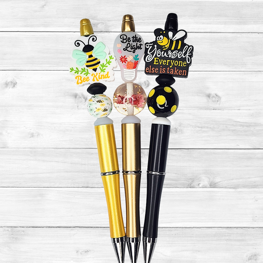 2C Inspirational Custom Design Beaded Pens