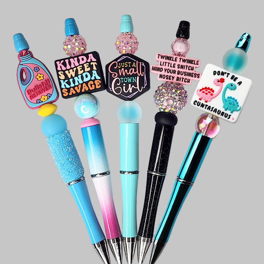 Funny, Sarcastic, Adult Humor Beaded Pens 1T