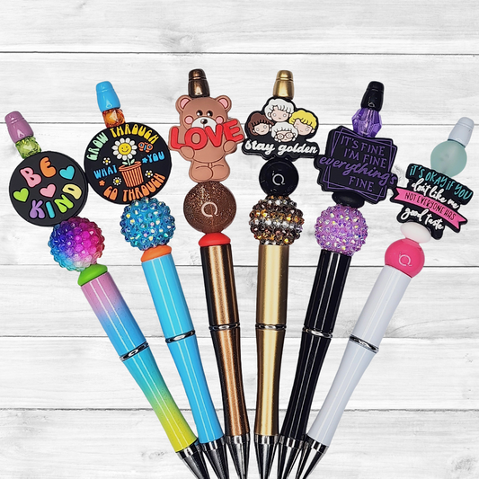 Inspirational Custom Design Beaded Pens 1Y
