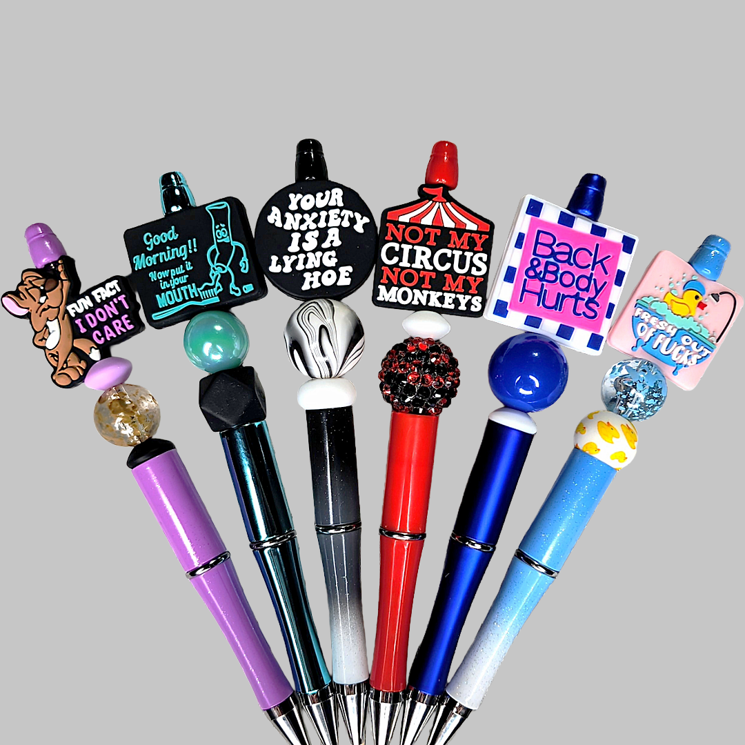 Funny, Sarcastic, Adult Humor Beaded Pens 1D