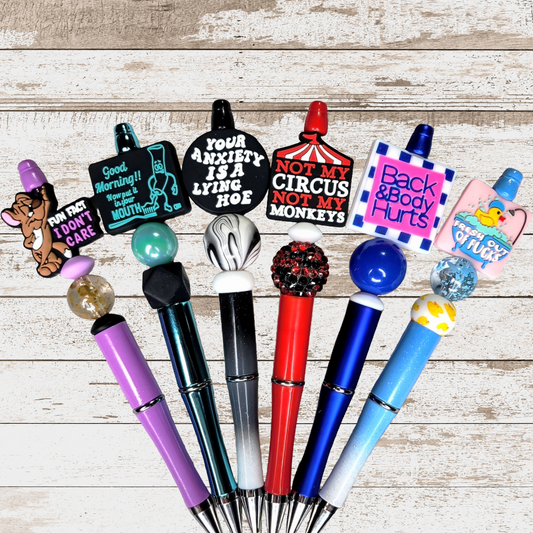 Funny, Sarcastic, Adult Humor Beaded Pens 1D