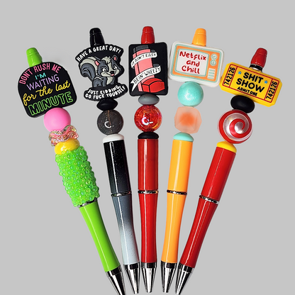 Funny, Sarcastic, Adult Humor Beaded Pens 1H