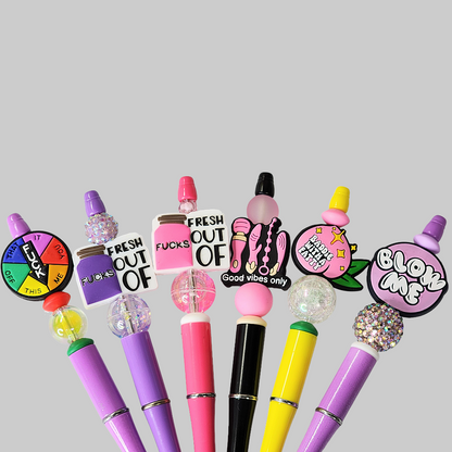 Funny, Sarcastic, Adult Humor Beaded Pens 1I