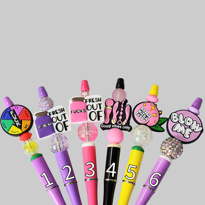 Funny, Sarcastic, Adult Humor Beaded Pens 1I