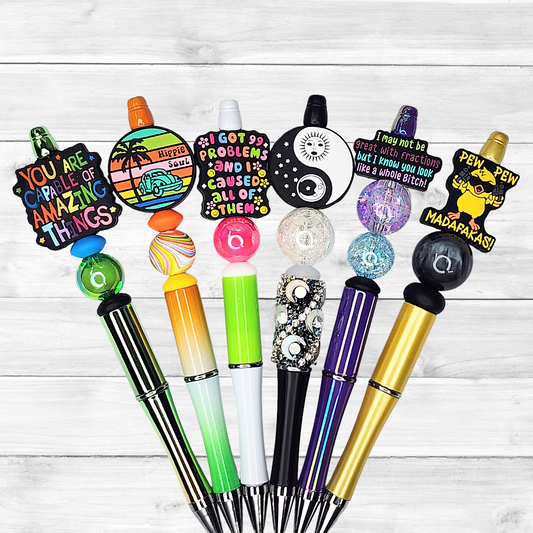 Funny, Sarcastic, Adult Humor Beaded Pens 1P