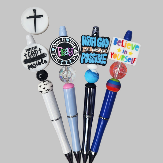 2Y Inspirational Custom Design Beaded Pens