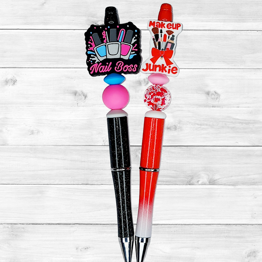 Nail Boss & Makeup Junkie Beaded Pen