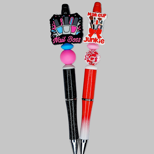 Nail Boss & Makeup Junkie Beaded Pen