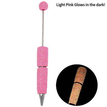 Neon Rhinestone Clay Beadable Pen Blanks