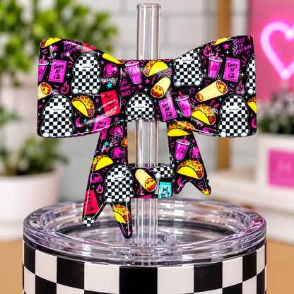 Richard Taco Bout Me Bow Straw Topper