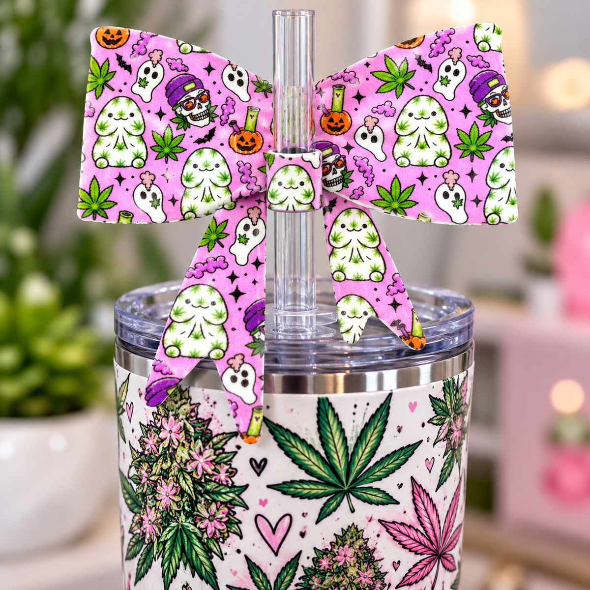 Richard 420 Halloween Bow Straw Topper