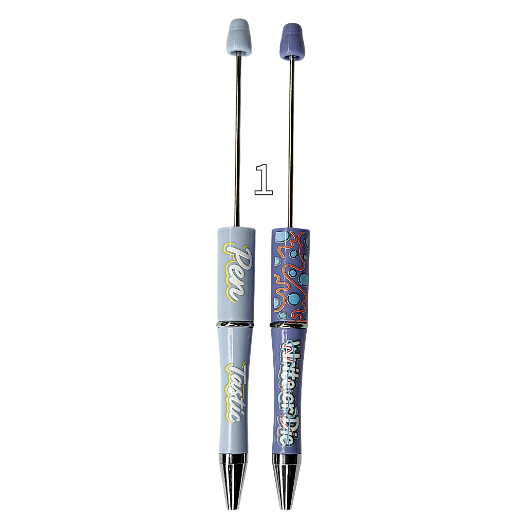 Cute Printed Sayings Beadable Pens