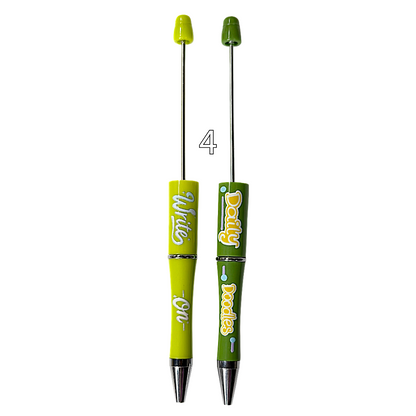 Cute Printed Sayings Beadable Pens