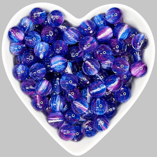 16mm Celestial Sky Resin Beads