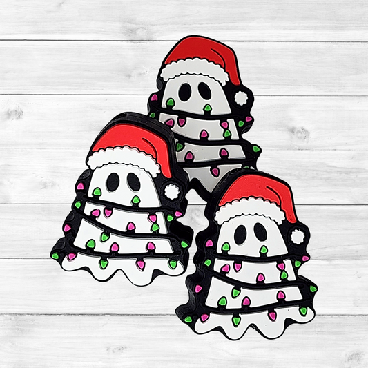 Christmas Light Ghost Focal Bead