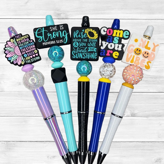 2A Inspirational Custom Design Beaded Pens