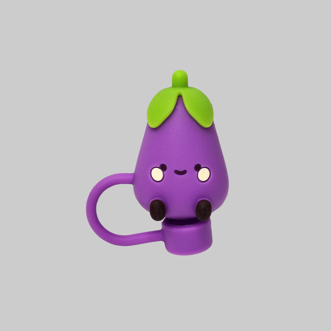 Eggplant Straw Topper