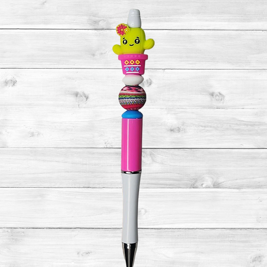 3D Cactus Beaded Pen