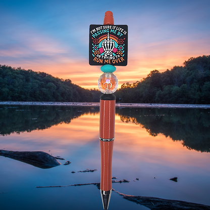 2X Inspirational Custom Design Beaded Pens
