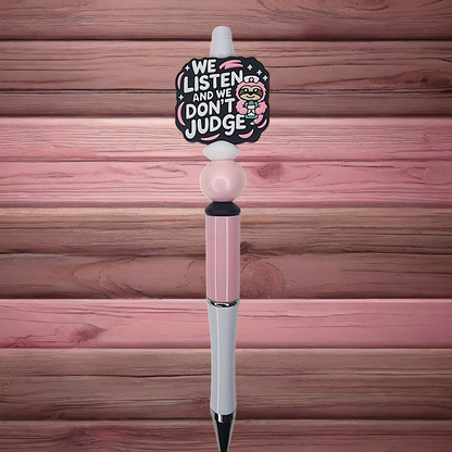 2X Inspirational Custom Design Beaded Pens
