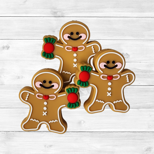 Gingerbread Man Focal Bead