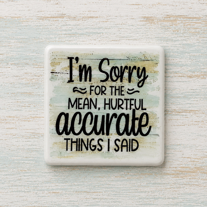 I'm Sorry for the Mean, Accurate Hurtful Things I Said