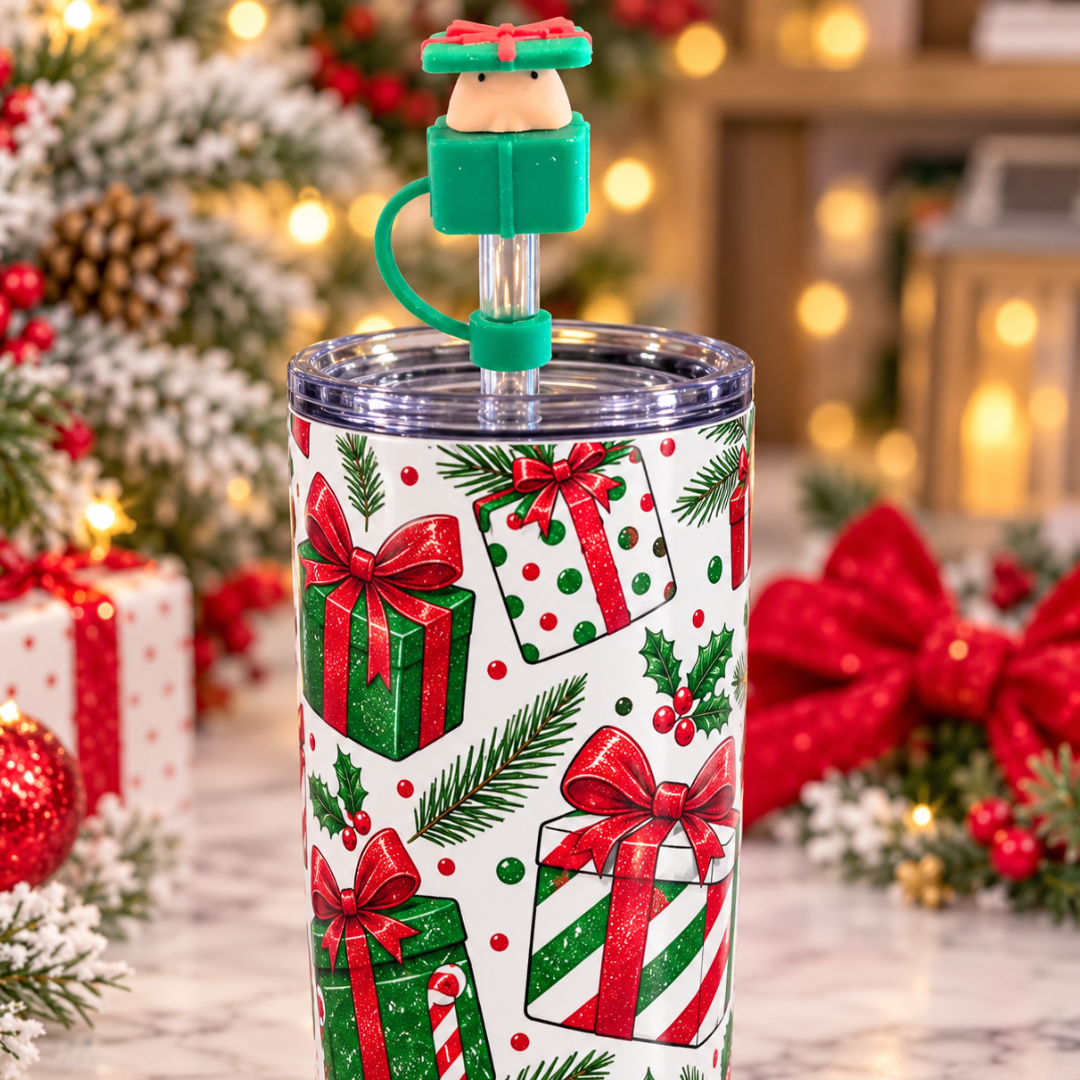 3D Richard Gift Box Straw Topper