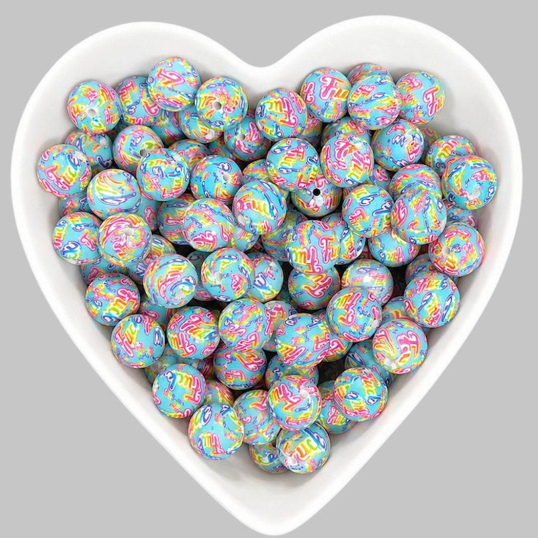 15mm Fuck Silicone Beads